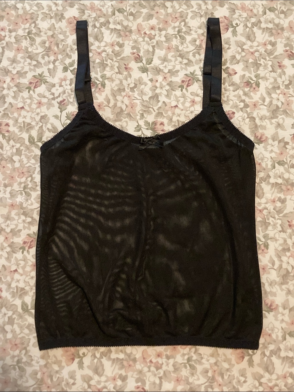 Hopeless Lingerie Kim Black Mesh Cami Top
